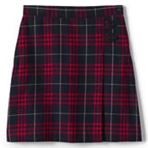 NWOT - Lands’ End Uniform Little Girl Below The Knee Plaid A-line Skirt / size 5